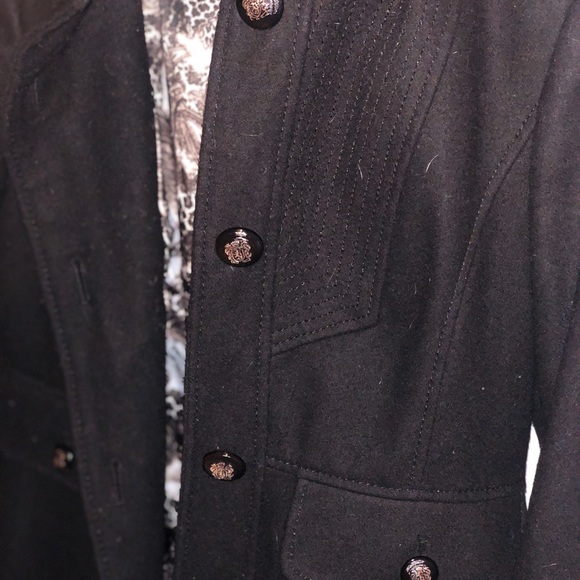 Guess Wool Jacket with Detachable Hood - Picture 7 of 8